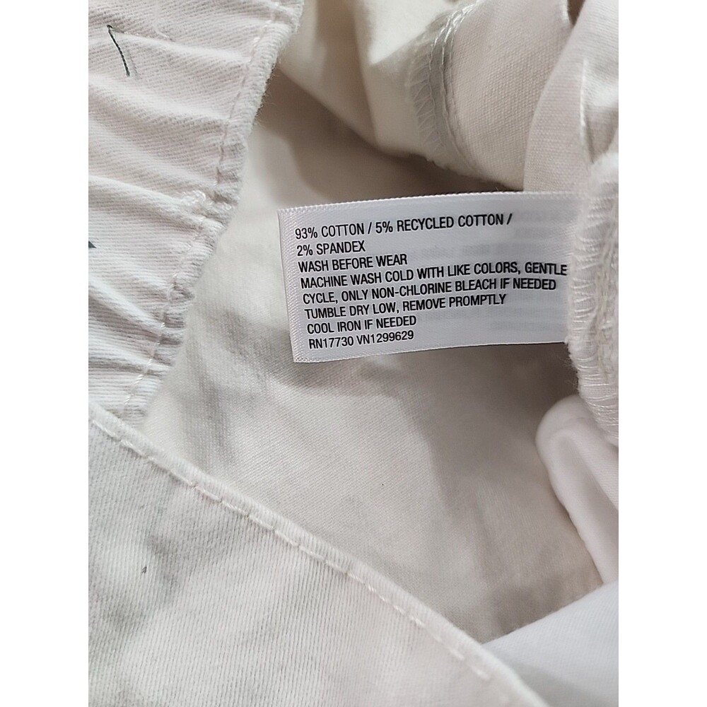 Women’s Ivory Cargo Pants Elastic Waist Utility Casual Trousers Size L - Picture 9 of 9
